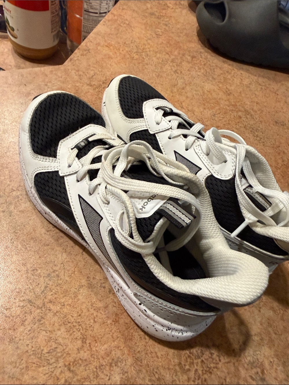 Reebok Kids Black and White Sneakers